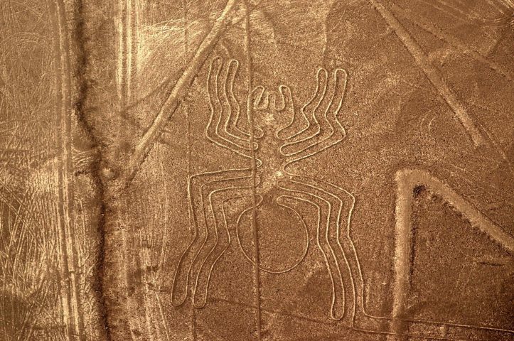 Plane flying over the Nazca Lines – aerial tour